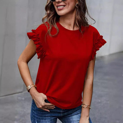 Stylish Sweet All-match Top T-shirt - Hipster Collections