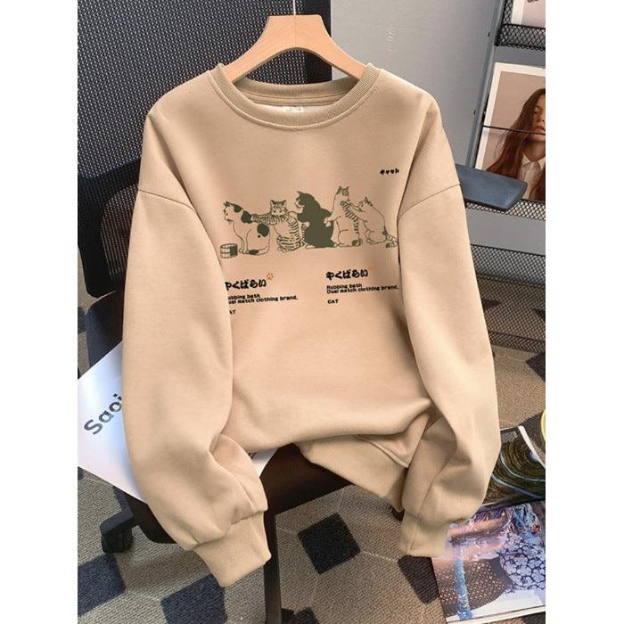 AutumnWinter Sweater Women's Printed Korean Style - Hipster Collections