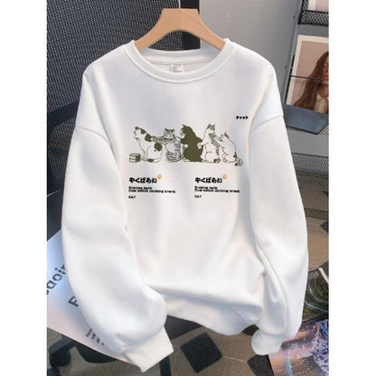 AutumnWinter Sweater Women's Printed Korean Style - Hipster Collections