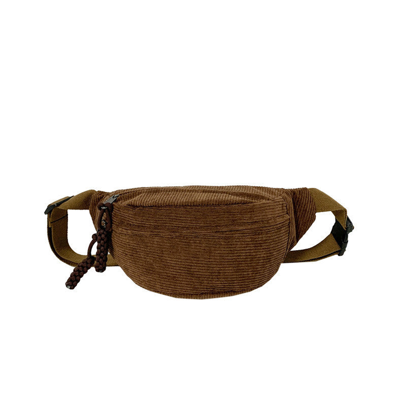 Women's Leisure Corduroy Lazy Corduroy Waist Bag - Hipster Collections