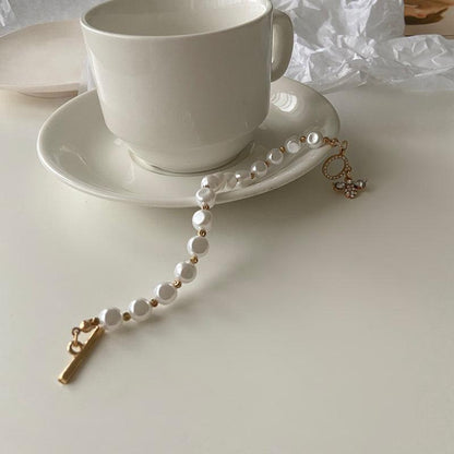 Natural Stone Pearl Pendant Bracelet For Woman - Hipster Collections
