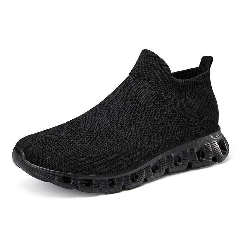 Casual Solid Color Flying Woven Sports Shoes Men Lightweight Breathable Mesh Shoes Summer Sneakers - Hipster Collections