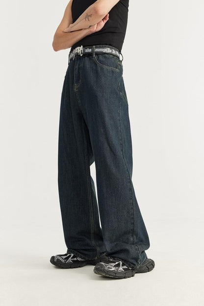 Summer Primary Color Loose Street Wide Leg Jeans - Hipster Collections