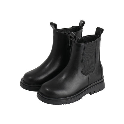 New Leather Little Girl Martin Boots - Hipster Collections