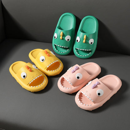 Unisex Shark Slippers For Kids Toddler Non Slip Children Shower Shoes