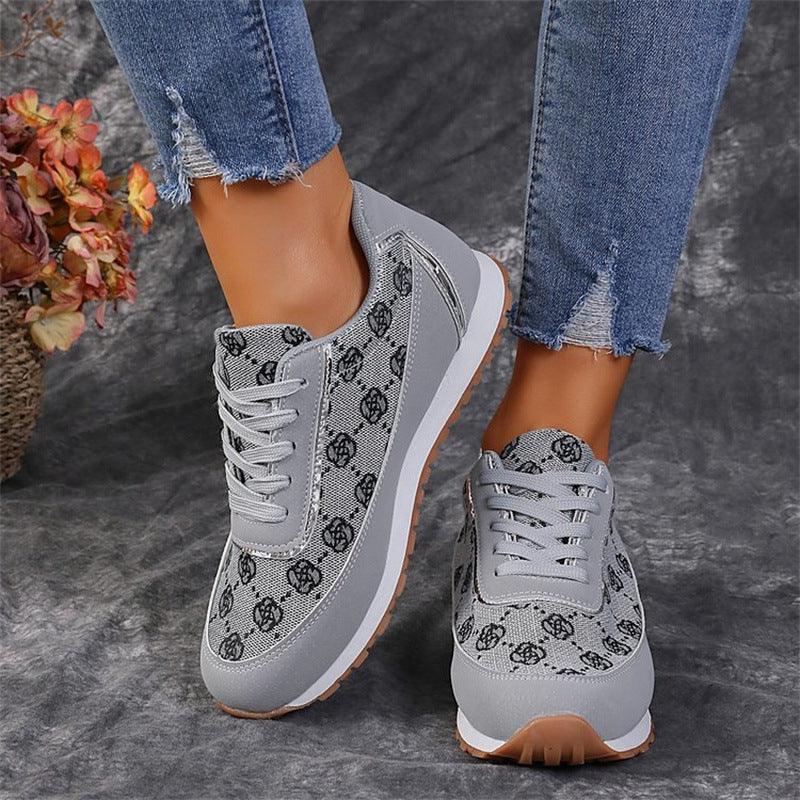 Lace-up Sneakers for Walking - Hipster Collections