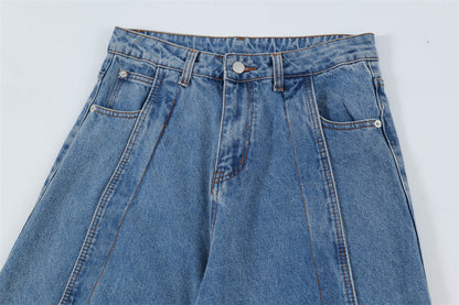 Men's American High Street Retro Washed Jeans