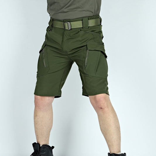 Men's Middle Pants Five-point Breathable Stretch Overalls IX9 Quick-drying Tactical Shorts - Hipster Collections