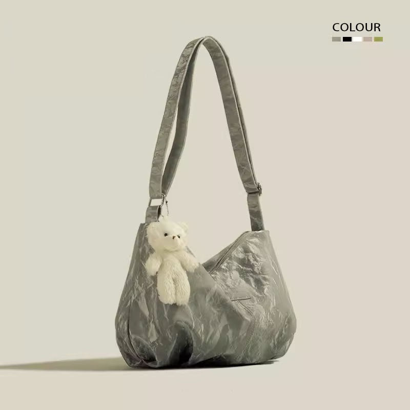 New Mori Style All-match Commute High-grade Velvet Large Capacity Lightweight Tote Bag - Hipster Collections