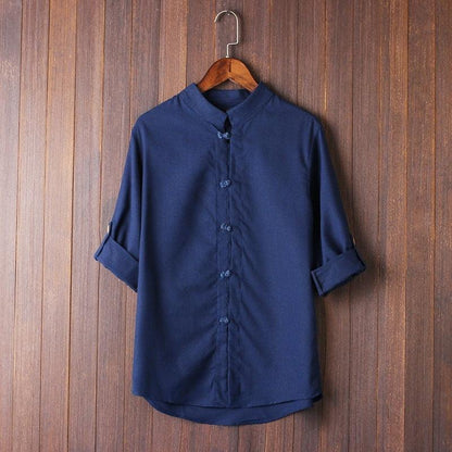 Men's Linen Vintage Plus Size Shirt - Hipster Collections