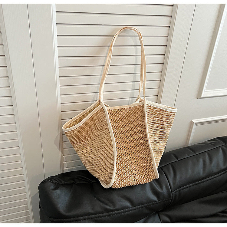 Handbag All-match One-shoulder Straw Woven - Hipster Collections