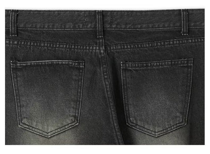 Men's American-style Retro Washed Straight Jeans